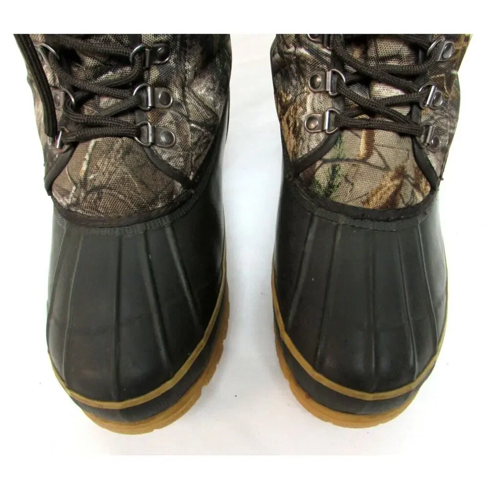 Magellen camouflage boots hunting hiking men's size 9 lace up Steel Shank
